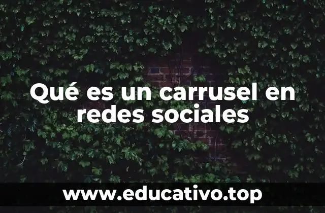Qué es un carrusel en redes sociales