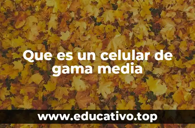Que es un celular de gama media