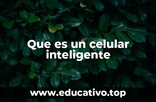 Que es un celular inteligente