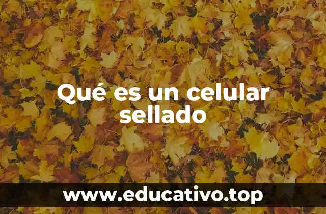 Qué es un celular sellado