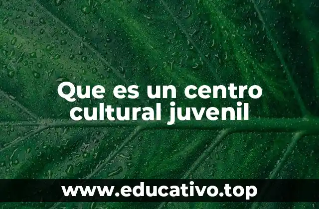 Espacios de transformación para la juventud