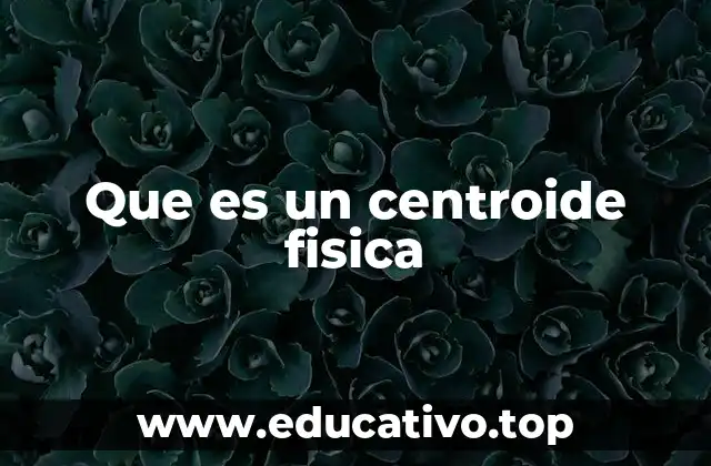 Que es un centroide fisica