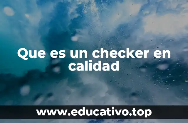 El rol del checker en la gestión de calidad