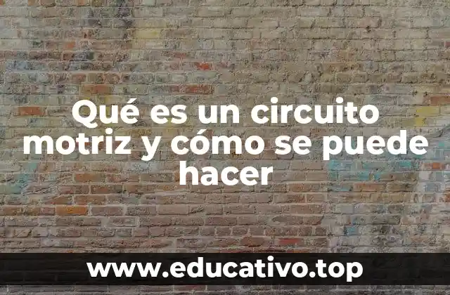 Qué es un circuito motriz y cómo se puede hacer