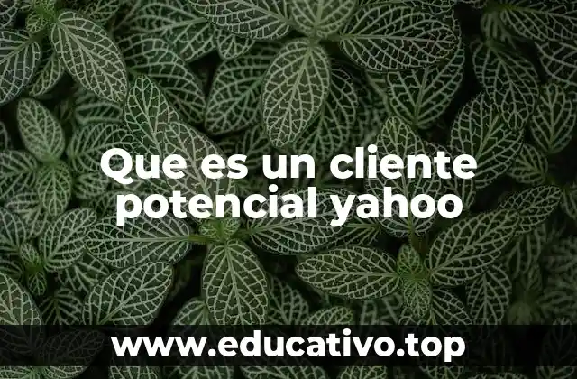 Que es un cliente potencial yahoo