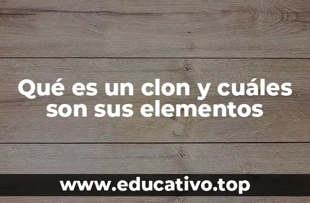 Qué es un clon y cuáles son sus elementos