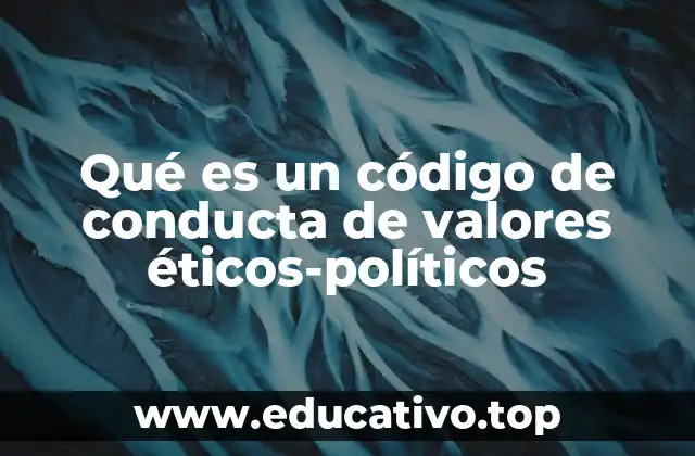 Qué es un código de conducta de valores éticos-políticos