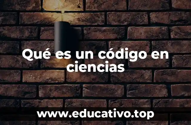 Qué es un código en ciencias
