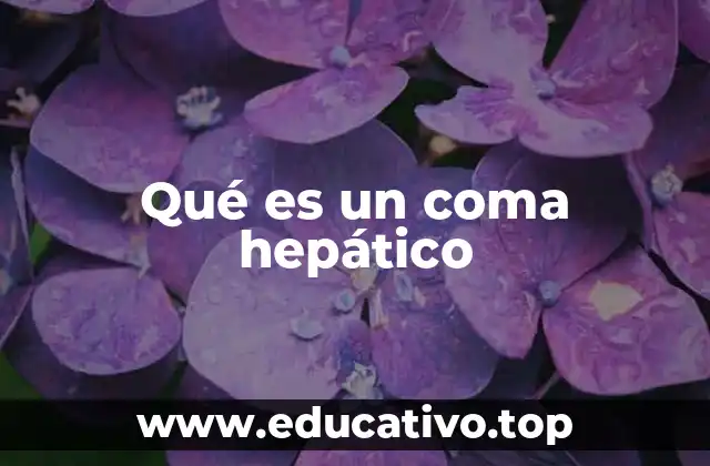 Qué es un coma hepático