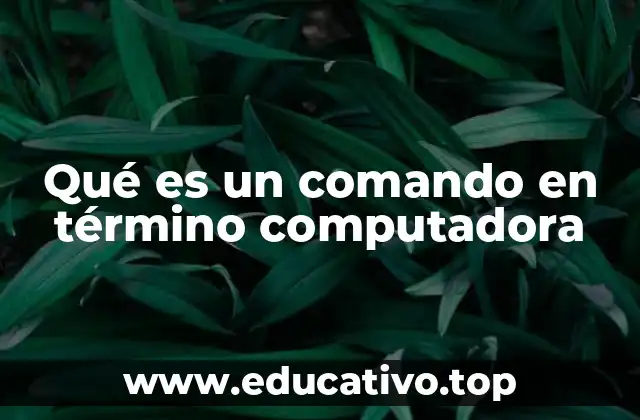 Qué es un comando en término computadora