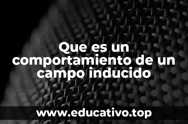 Que es un comportamiento de un campo inducido