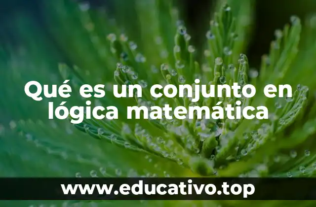 Qué es un conjunto en lógica matemática
