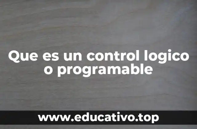 Que es un control logico o programable