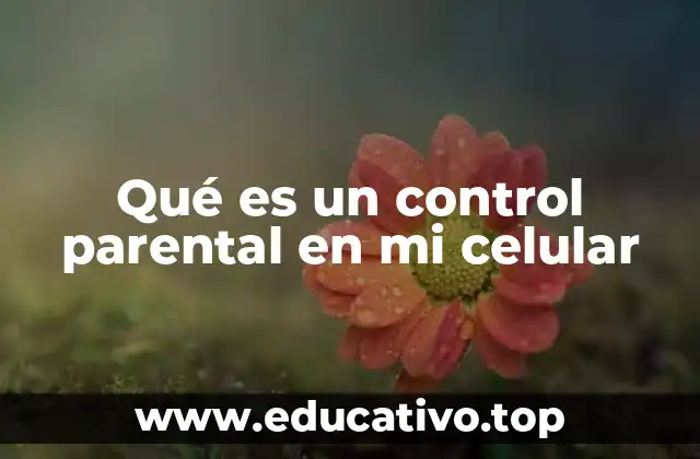Qué es un control parental en mi celular