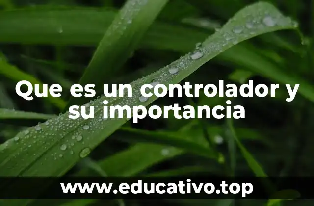 Que es un controlador y su importancia