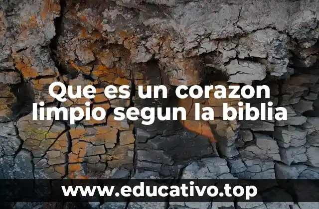 Que es un corazon limpio segun la biblia