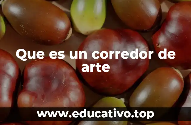 Que es un corredor de arte