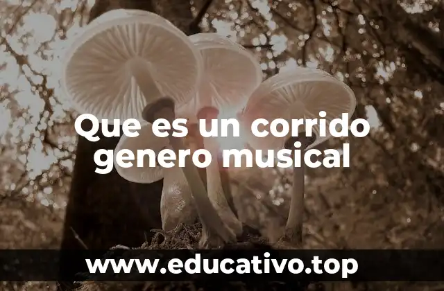 Que es un corrido genero musical