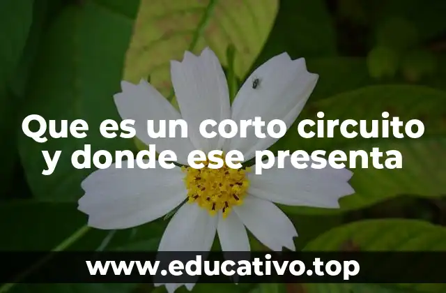 Que es un corto circuito y donde ese presenta