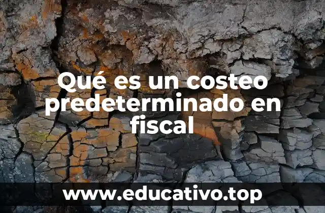 Qué es un costeo predeterminado en fiscal