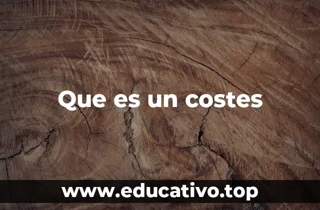 Que es un costes