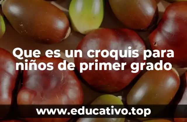 Que es un croquis para niños de primer grado