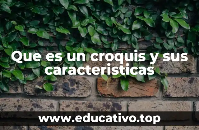 Que es un croquis y sus caracteristicas