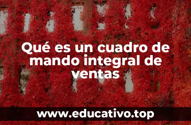 Qué es un cuadro de mando integral de ventas