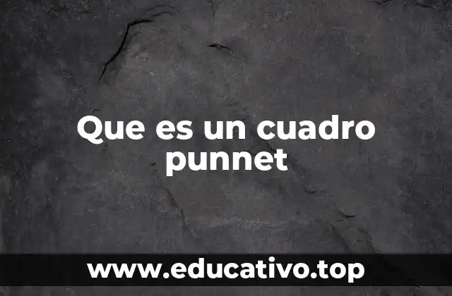 Que es un cuadro punnet
