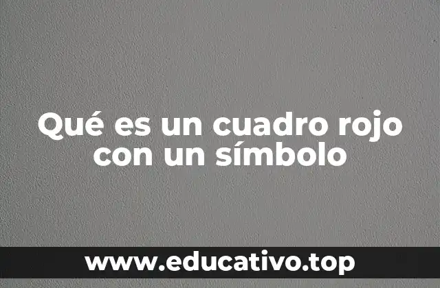 El uso simbólico del color rojo en combinación con formas geométricas
