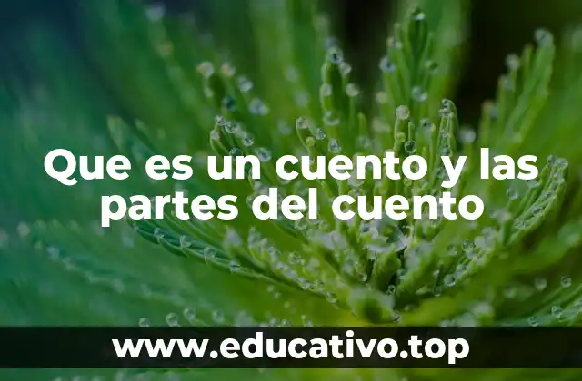 Que es un cuento y las partes del cuento