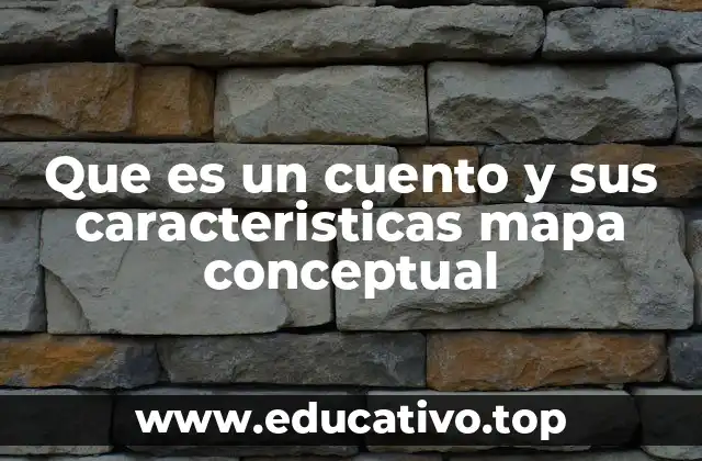 Que es un cuento y sus caracteristicas mapa conceptual