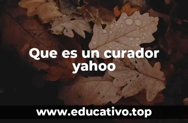 Que es un curador yahoo