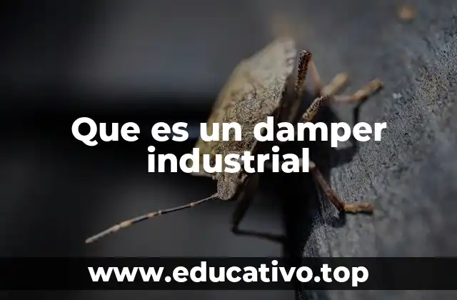 Que es un damper industrial