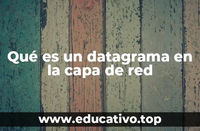 Qué es un datagrama en la capa de red