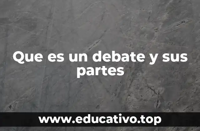 Que es un debate y sus partes