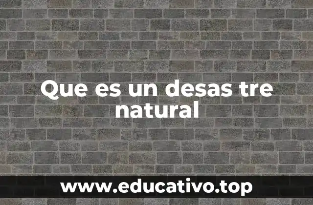 Que es un desas tre natural