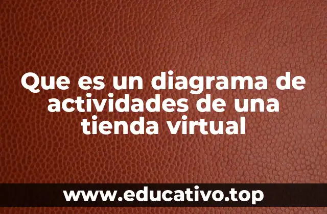 Que es un diagrama de actividades de una tienda virtual