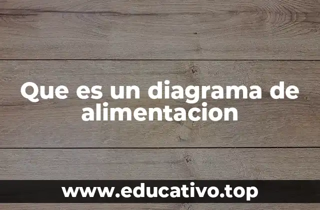 Que es un diagrama de alimentacion
