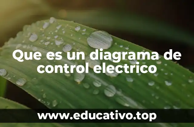 Que es un diagrama de control electrico