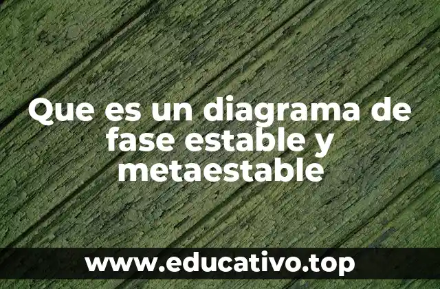 Que es un diagrama de fase estable y metaestable