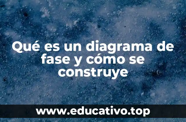 Qué es un diagrama de fase y cómo se construye