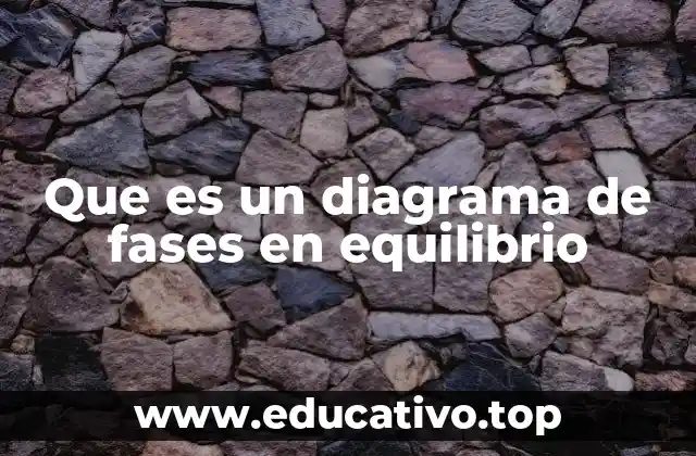 Que es un diagrama de fases en equilibrio