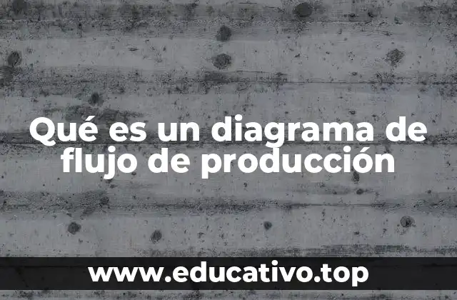 Qué es un diagrama de flujo de producción