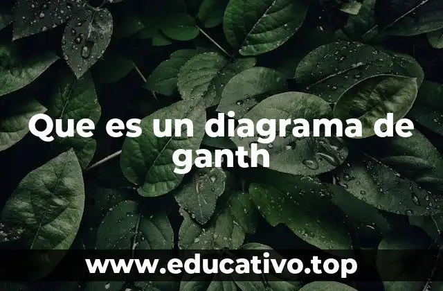 Que es un diagrama de ganth