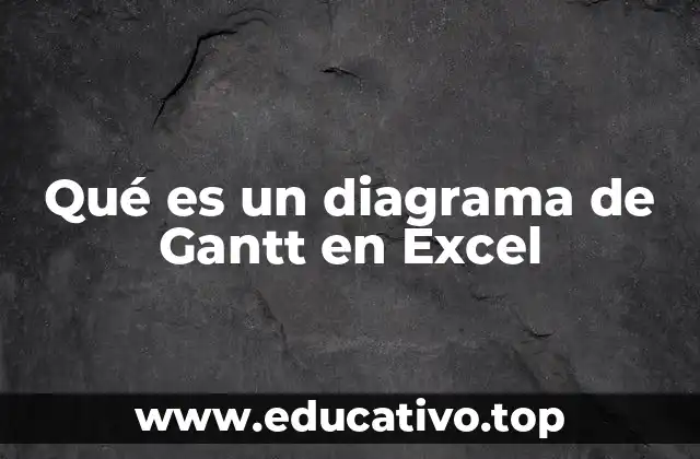 Qué es un diagrama de Gantt en Excel
