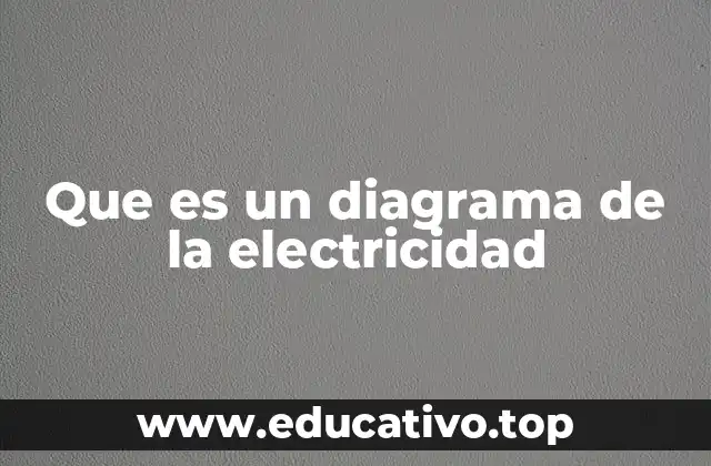 Que es un diagrama de la electricidad