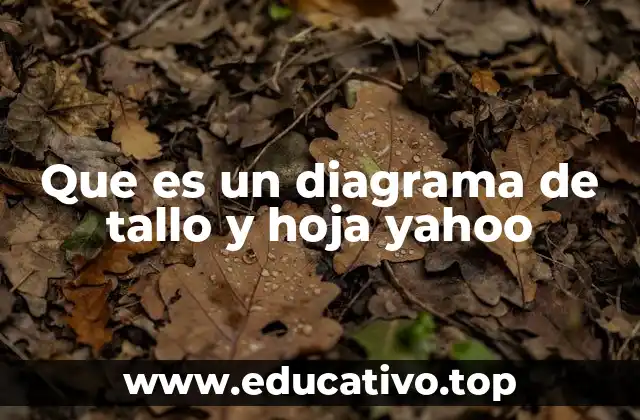 Que es un diagrama de tallo y hoja yahoo