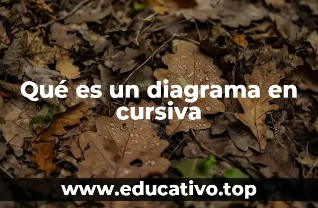 Qué es un diagrama en cursiva