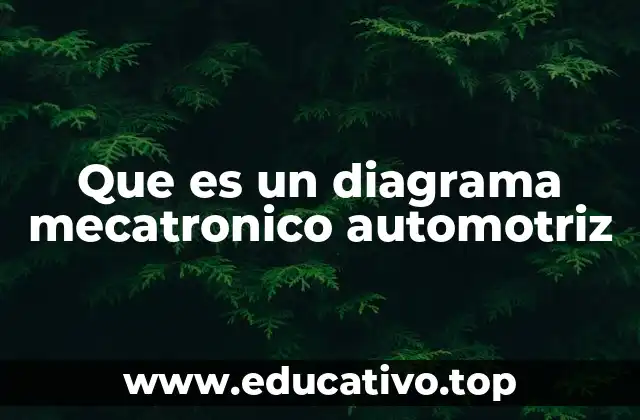 Que es un diagrama mecatronico automotriz